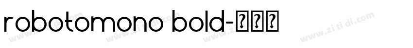 robotomono bold字体转换